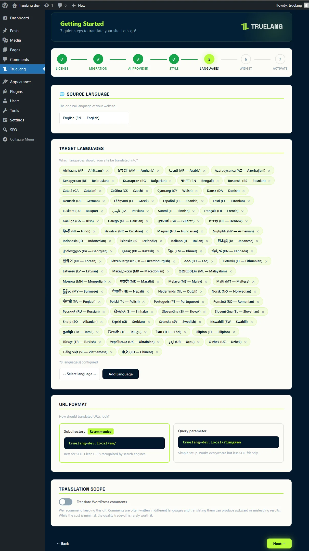 Unlimited languages. Unlimited words. It's free.